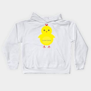 "I Love Chicks" One Very Cute Chicken Kids Hoodie